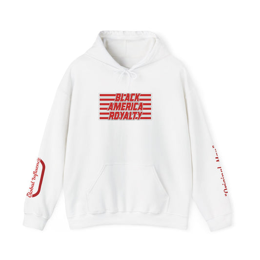 Black America Cultural Streetwear Hoodie for Men Women, Afrocentric Pullover Sweatshirt, Front, Back & Sleeve Designer Prints