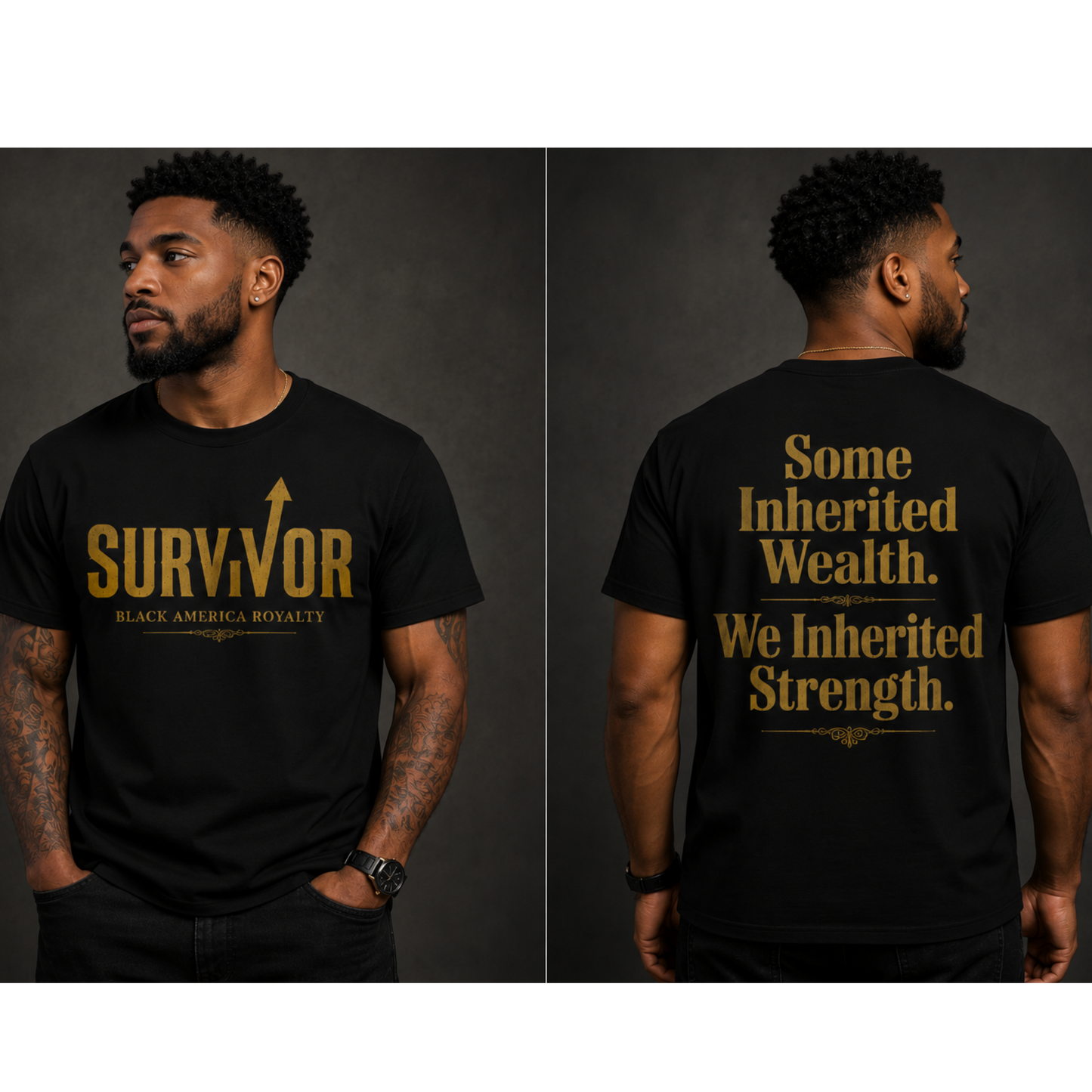 Black American Survivor Shirt