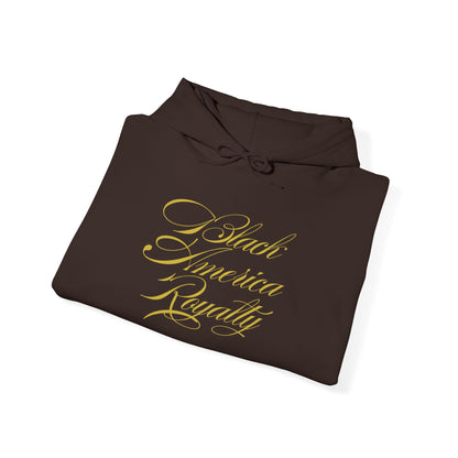 BAR Signature Pullover Hoodie - Gold Print – Premium Black Cultural Wear