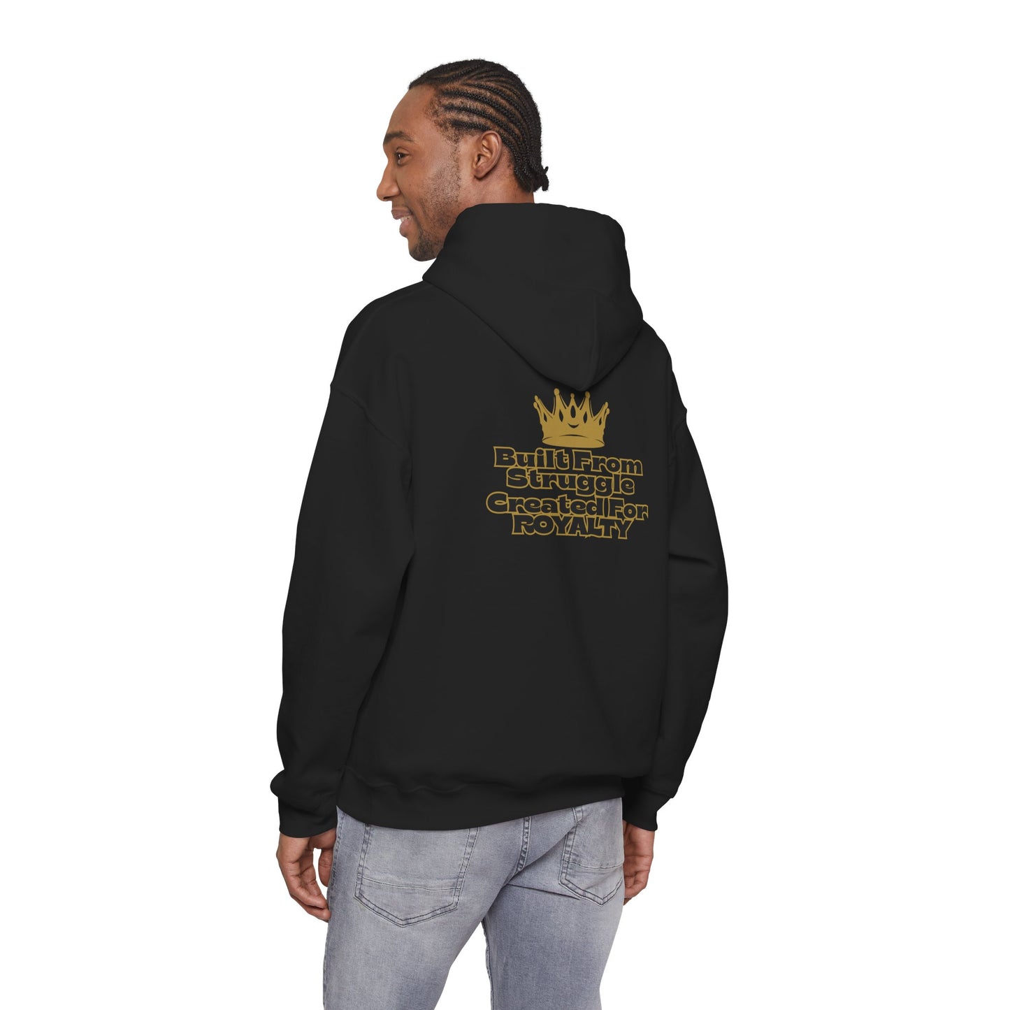 Black America Royalty Hoodie — "Built From Struggle, Created For Royalty" Pullover