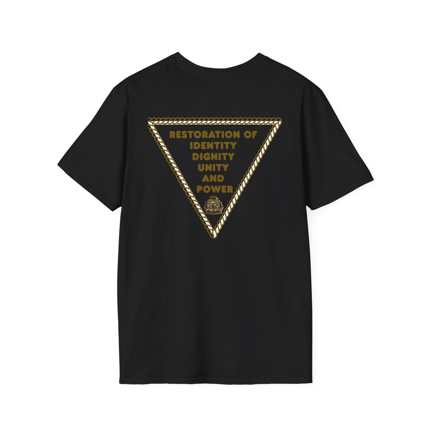 Black America Royalty T-Shirt — Restoration of Identity, Dignity, Unity and Power Tee