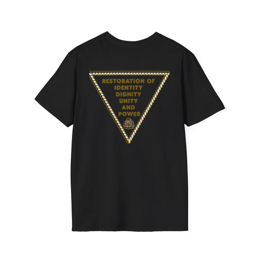 Black America Royalty T-Shirt — Restoration of Identity, Dignity, Unity and Power Tee