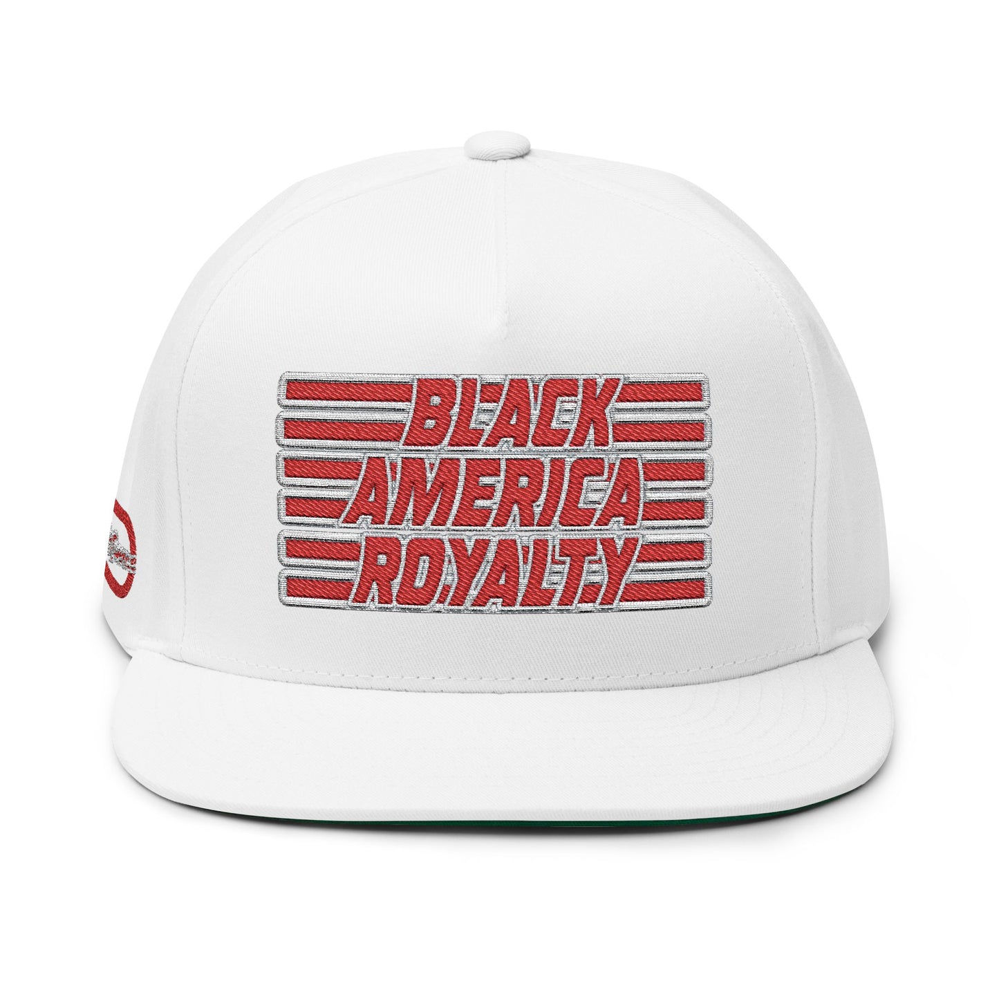 Black America Royalty Snapback Hat for Men Women, Embroidered Streetwear Cap, Adjustable 5-Panel Cotton Twill Hat