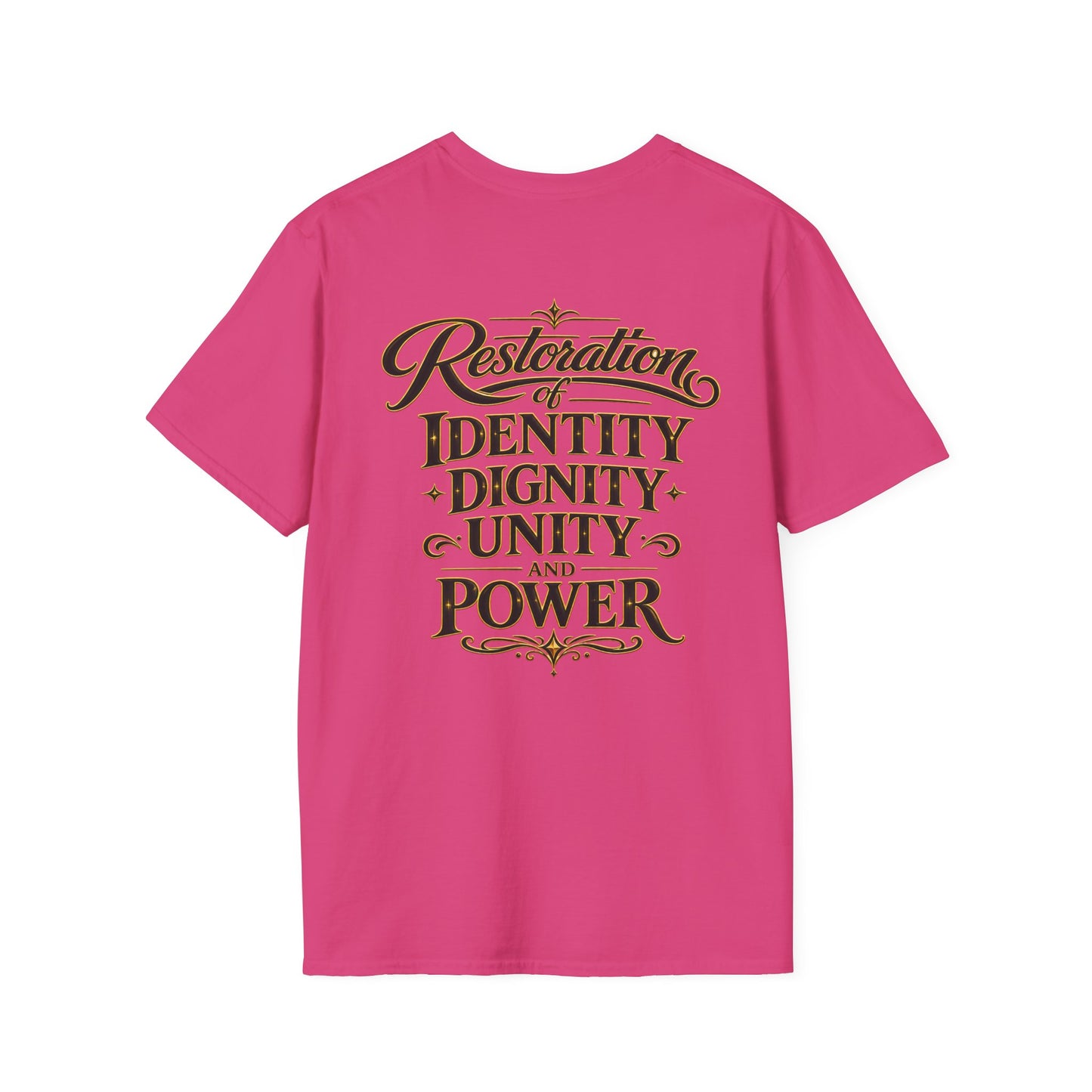 Black America Royalty Shirt, African American Pride Tee, Luxury Graphic T-Shirt, Melanin Culture Shirt, Unisex Softstyle Tee