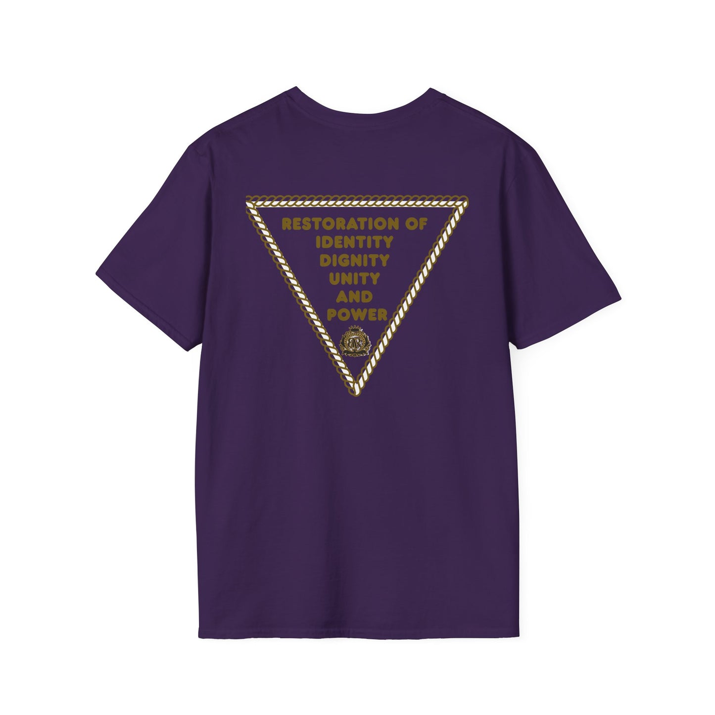 Black America Royalty T-Shirt — Restoration of Identity, Dignity, Unity and Power Tee