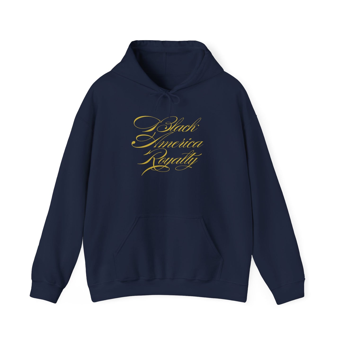 BAR Signature Pullover Hoodie - Gold Print – Premium Black Cultural Wear