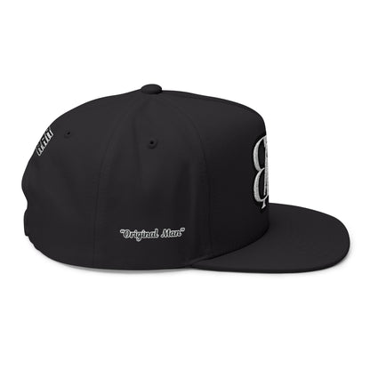 Black America Royalty Snapback Hat for Men Women Embroidered Streetwear Cap, Adjustable High-Profile 5-Panel Cotton Twill Hat