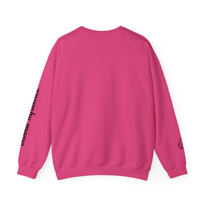 Black America Royalty Crewneck Sweatshirt | Crown Graphic with Sleeve Text