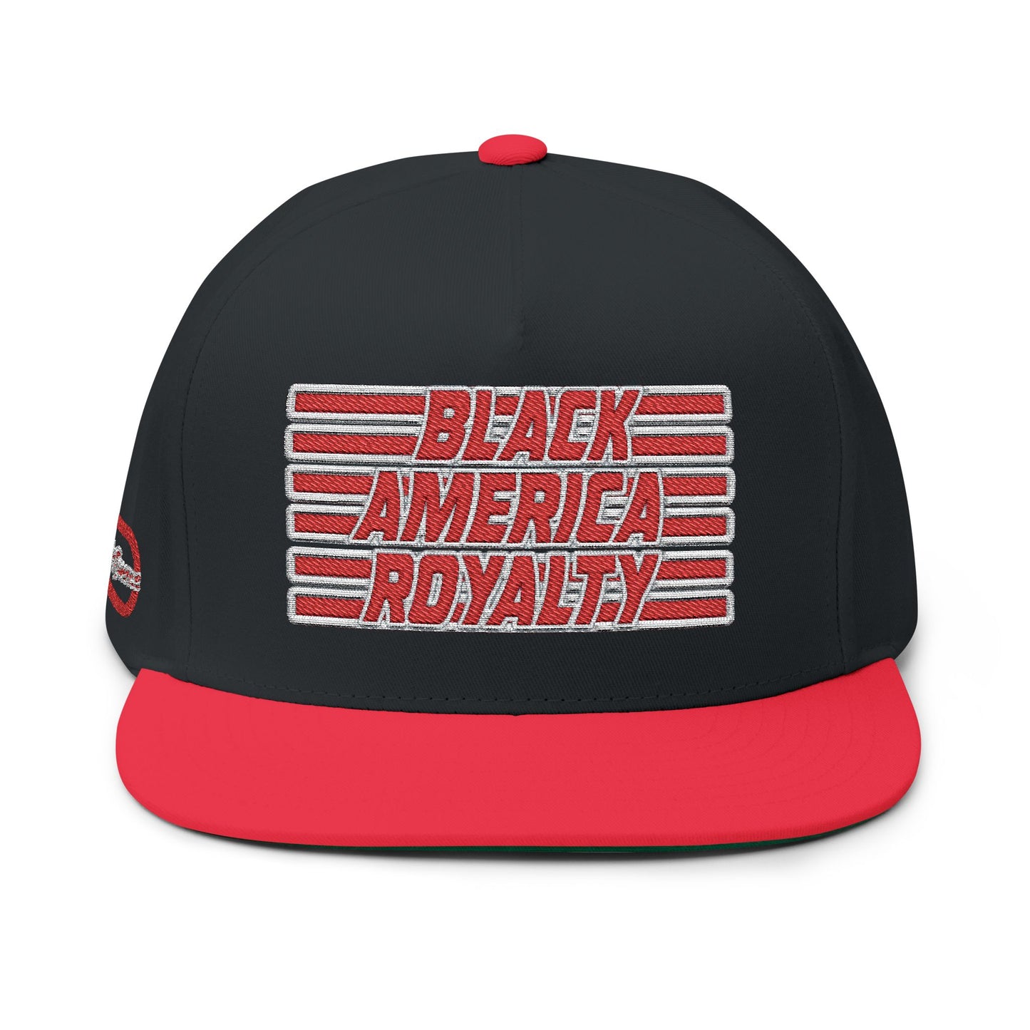 Black America Royalty Snapback Hat for Men Women, Embroidered Streetwear Cap, Adjustable 5-Panel Cotton Twill Hat