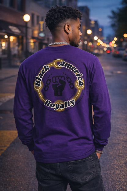 Black America Royalty Long Sleeve T-Shirt – Broken Chains Legacy Design