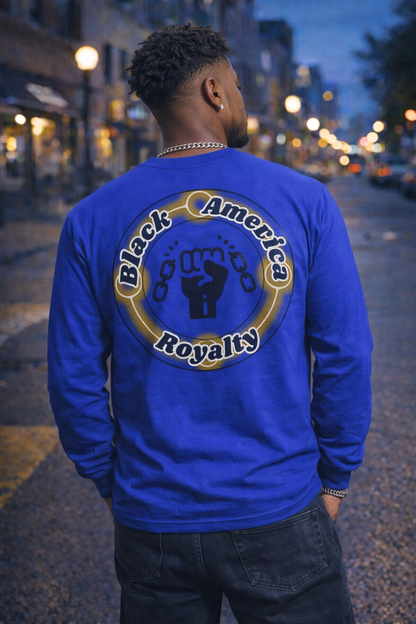 Black America Royalty Long Sleeve T-Shirt – Broken Chains Legacy Design