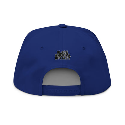 Monogram Crest Flat Bill Cap | Embroidered Logo Snapback