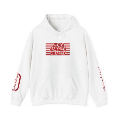 Black America Cultural Streetwear Hoodie for Men Women, Afrocentric Pullover Sweatshirt, Front, Back & Sleeve Designer Prints