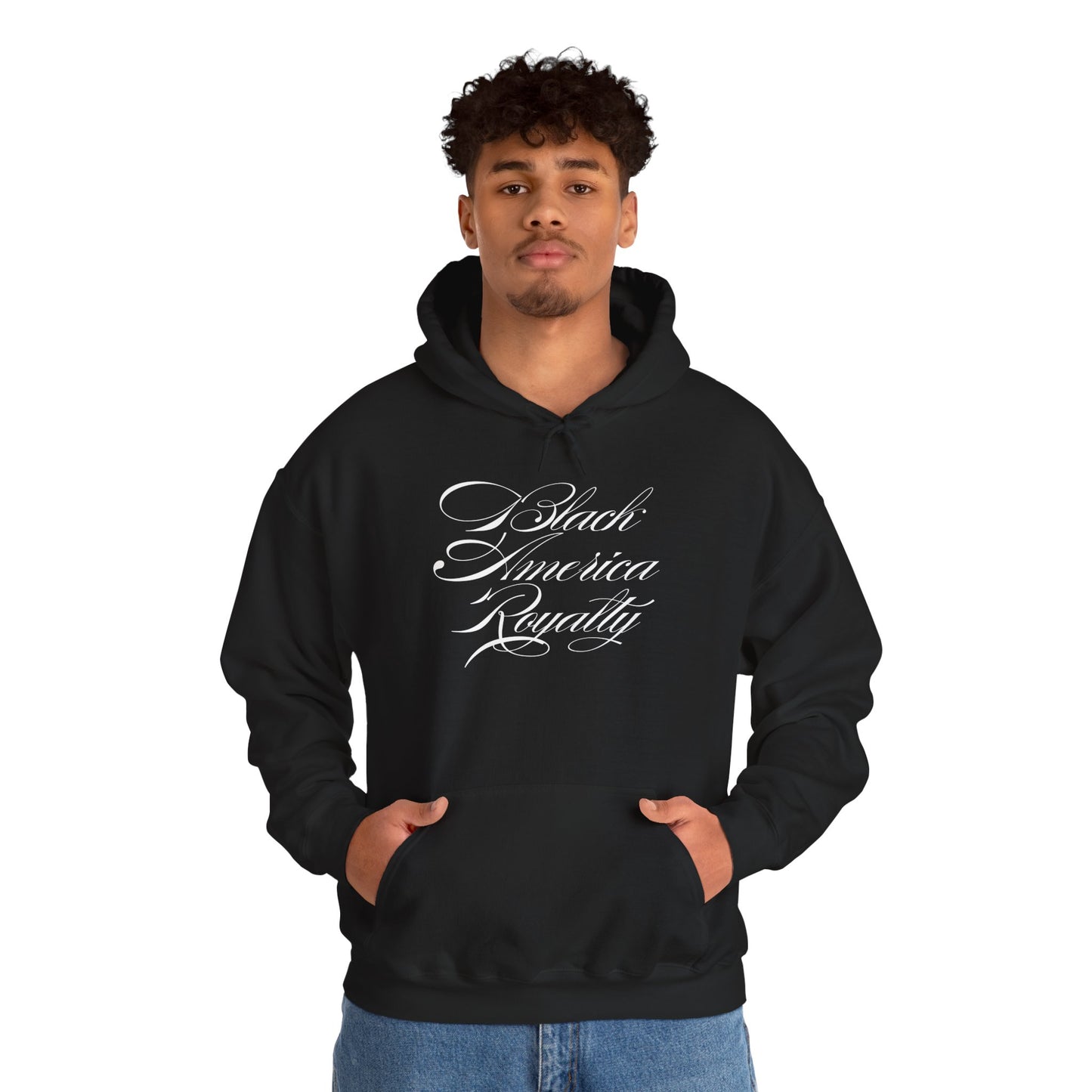 Black America Royalty Signature Pullover Hoodie – Premium Streetwear for Kings & Queens