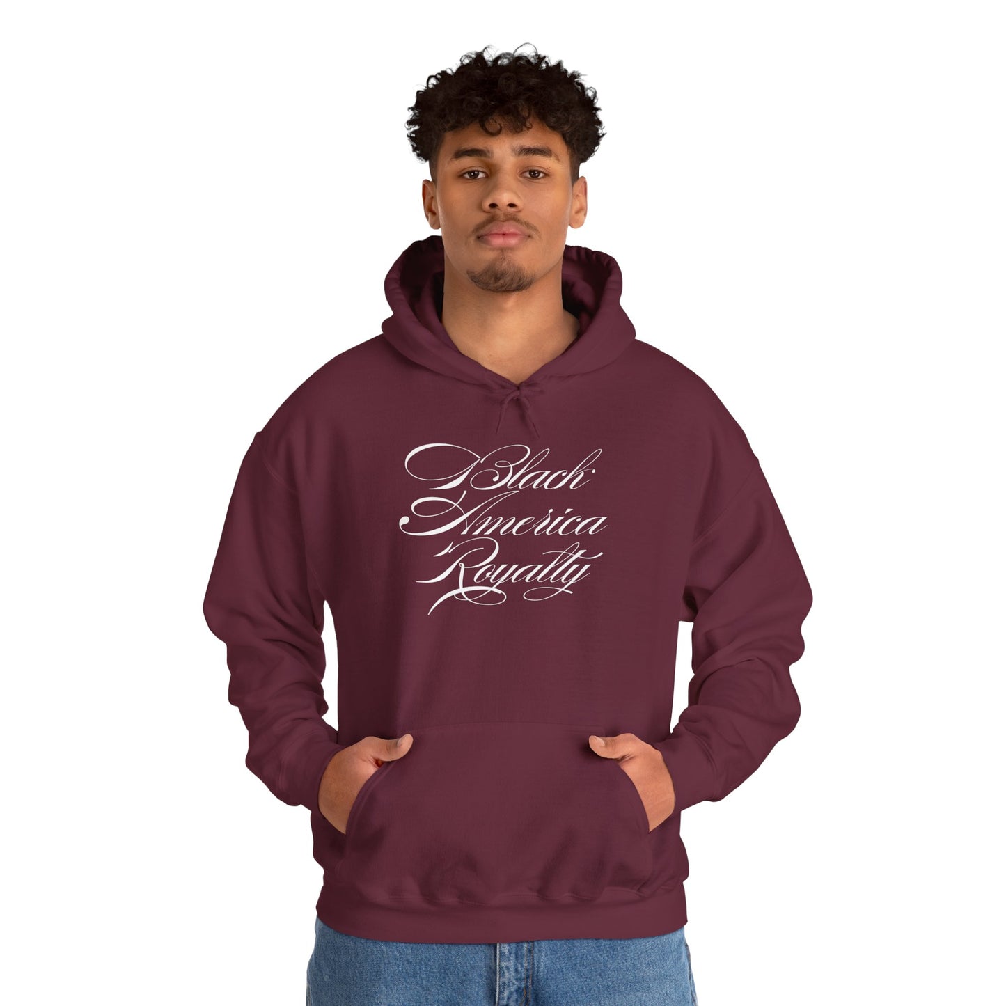 Black America Royalty Signature Pullover Hoodie – Premium Streetwear for Kings & Queens