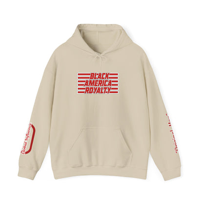 Black America Cultural Streetwear Hoodie for Men Women, Afrocentric Pullover Sweatshirt, Front, Back & Sleeve Designer Prints