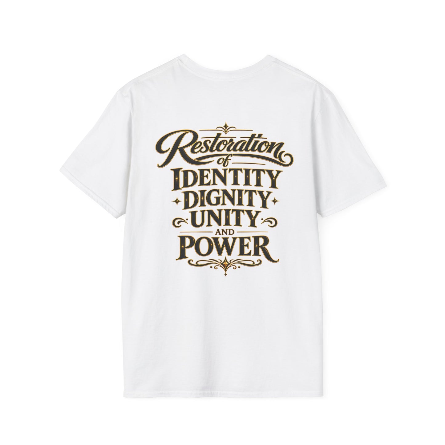 Black America Royalty Shirt, African American Pride Tee, Luxury Graphic T-Shirt, Melanin Culture Shirt, Unisex Softstyle Tee