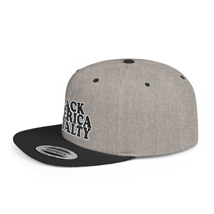 Snapback Hat — "Black America Royalty" Flat Bill Cap