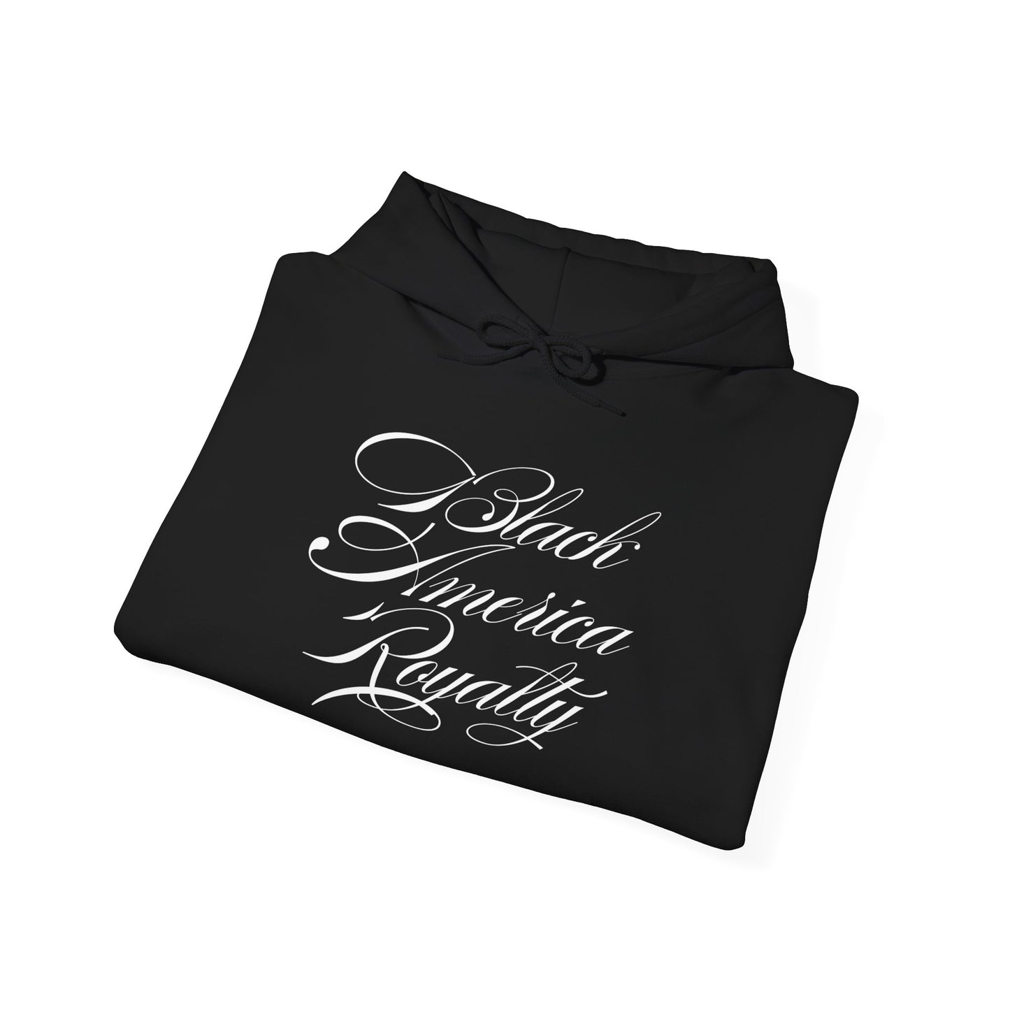 Black America Royalty Signature Pullover Hoodie – Premium Streetwear for Kings & Queens