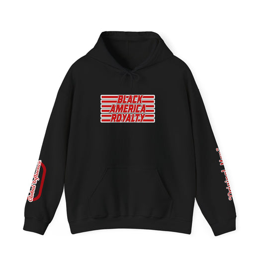 Black America Cultural Streetwear Hoodie for Men Women, Afrocentric Pullover Sweatshirt, Front, Back & Sleeve Designer Prints