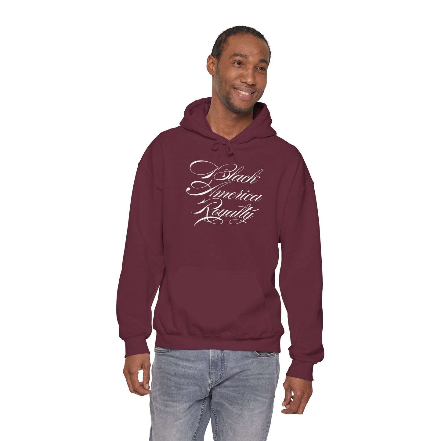 Black America Royalty Signature Pullover Hoodie – Premium Streetwear for Kings & Queens