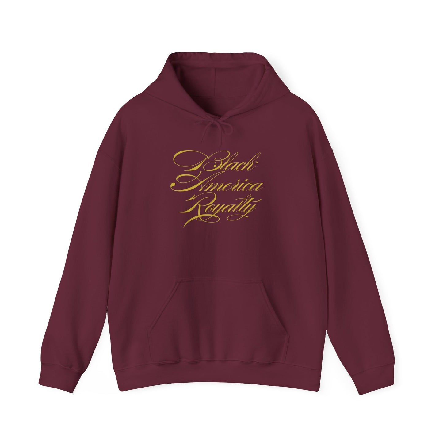 BAR Signature Pullover Hoodie - Gold Print – Premium Black Cultural Wear