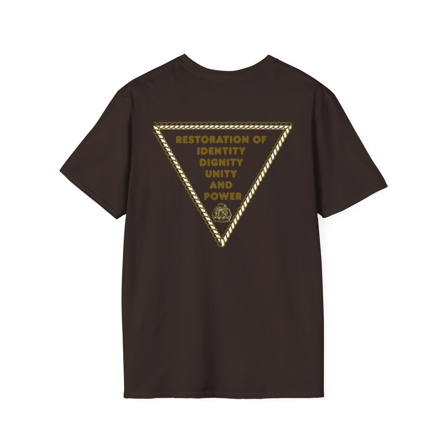 Black America Royalty T-Shirt — Restoration of Identity, Dignity, Unity and Power Tee