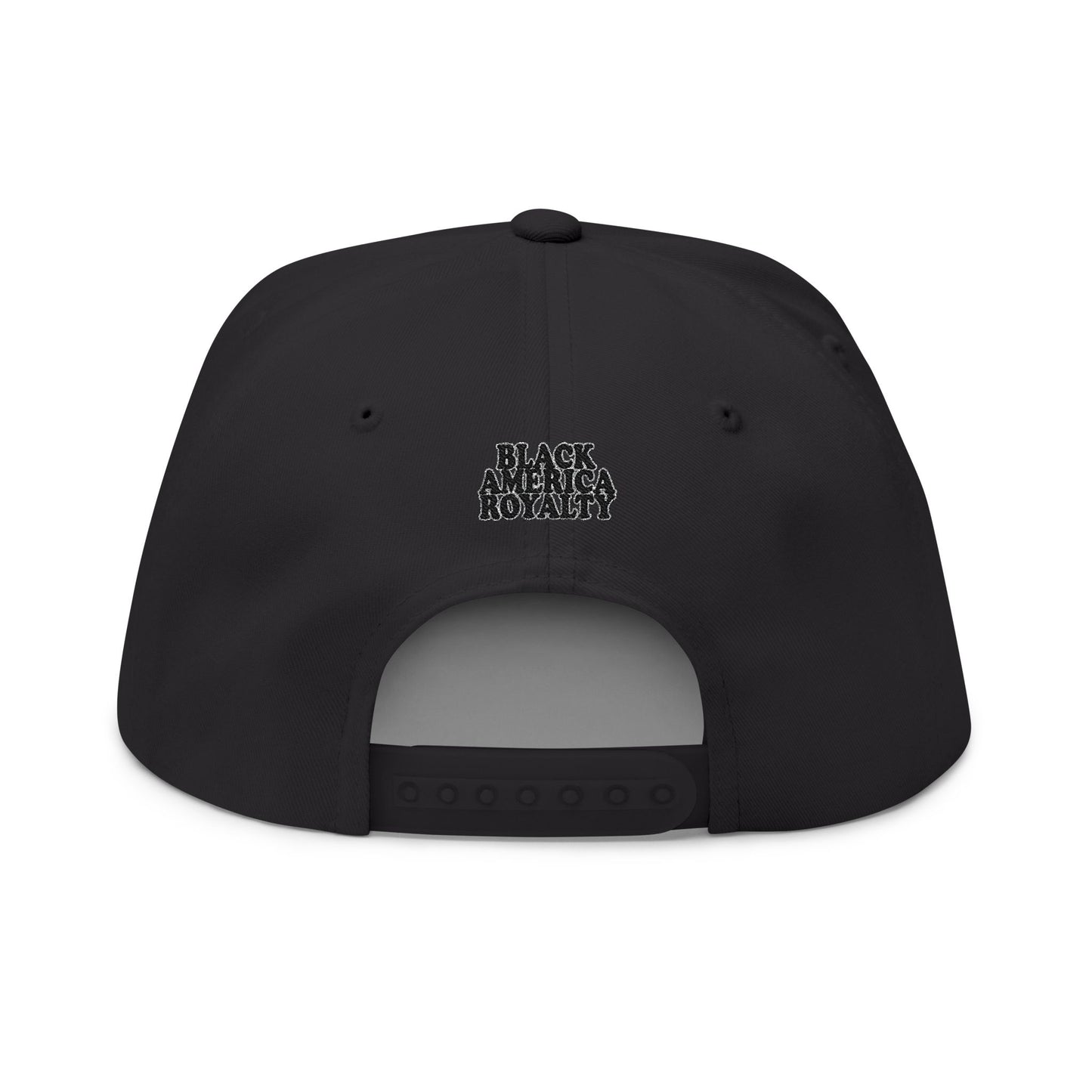 Monogram Crest Flat Bill Cap | Embroidered Logo Snapback