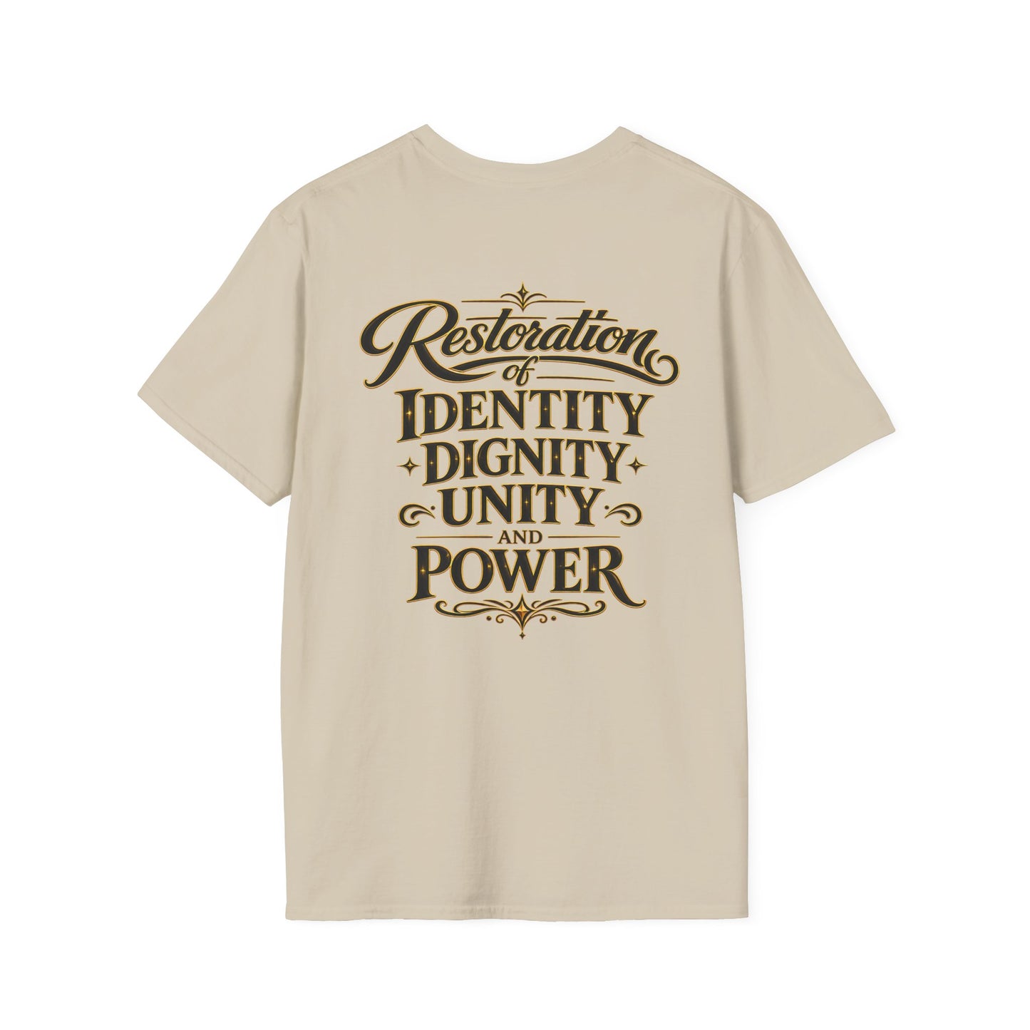 Black America Royalty Shirt, African American Pride Tee, Luxury Graphic T-Shirt, Melanin Culture Shirt, Unisex Softstyle Tee